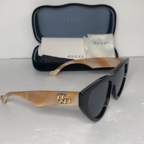 New Gucci Blue Cat Eye Ladies Sunglasses GG1333S 004 - Picture 11 of 17